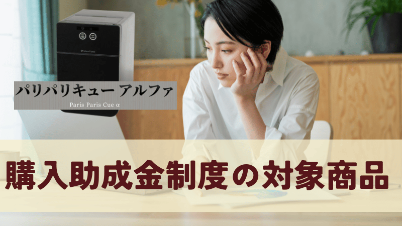パリパリキューアルファの助成金制度